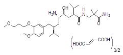 Aliskiren hemifumarate structural formula 