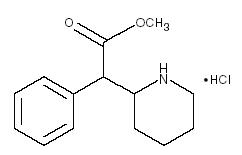 methylphenidate hydrochloride structural formula