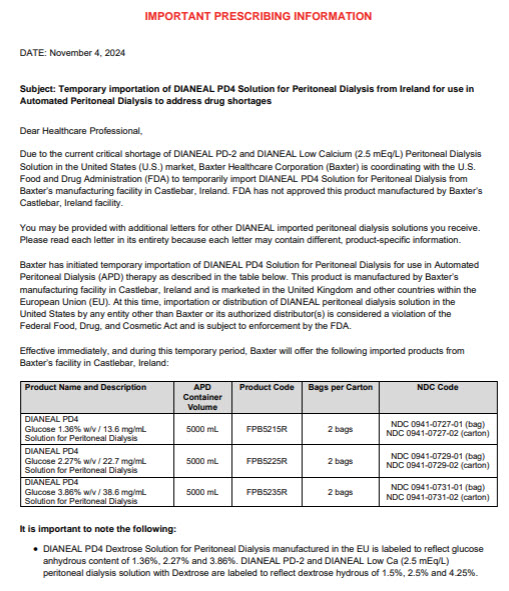 Dianeal DHCP Letter 1