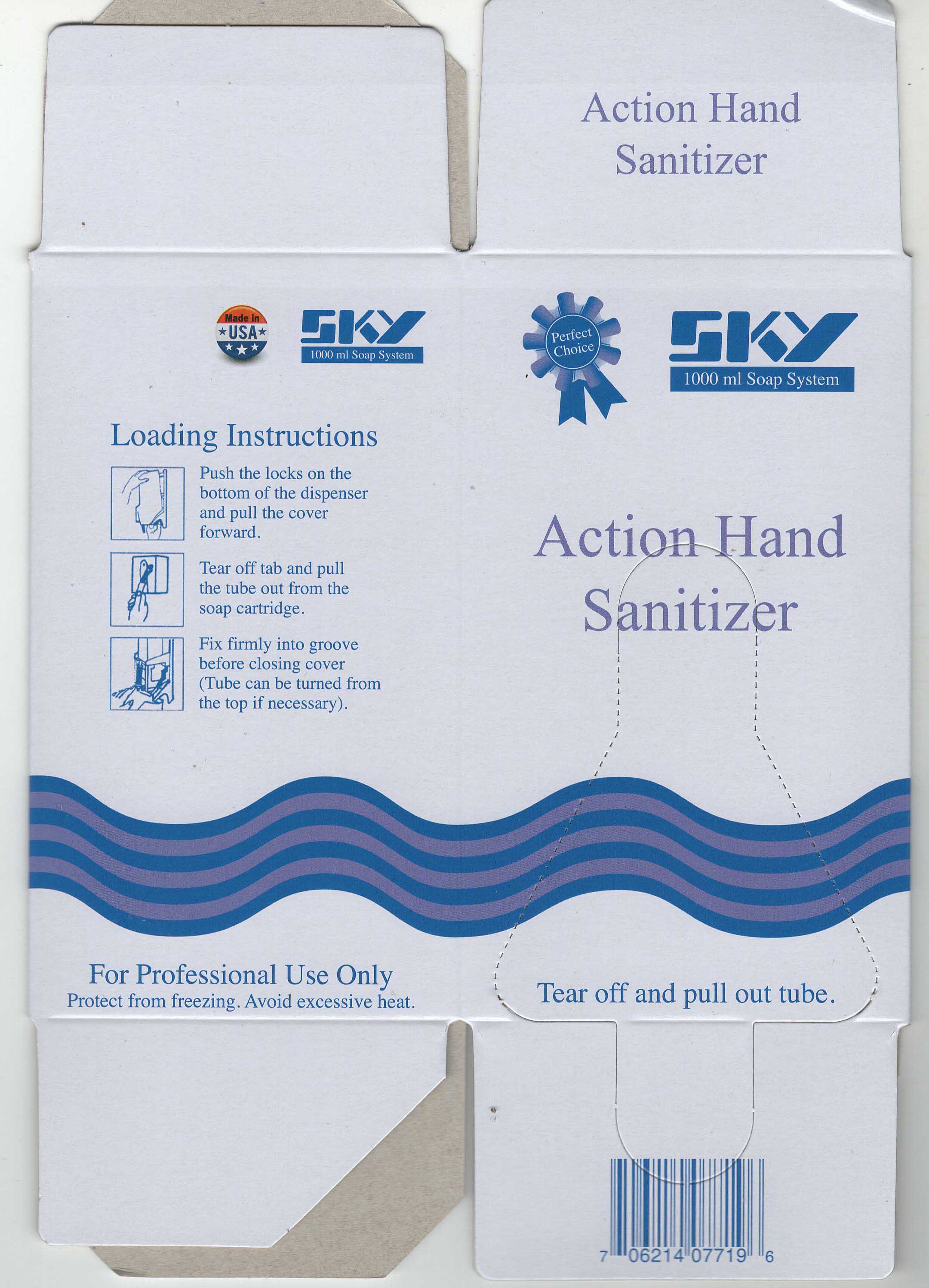 Action Hand Sanitizer 1000ml Front