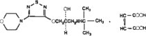 Timolol Maleate Structural Formula
