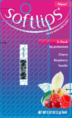 Softlips Lip Protectant: Cherry, Raspberry, Vanilla