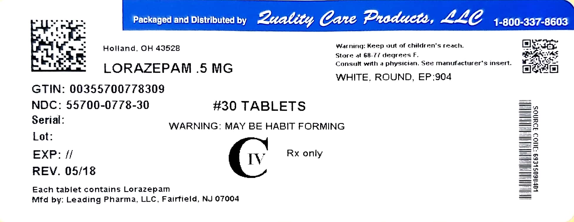 Lorazepam By Quality Care Products LLC LORAZEPAM Tablet   New Doc 2019 07 31 13.08.19 1 