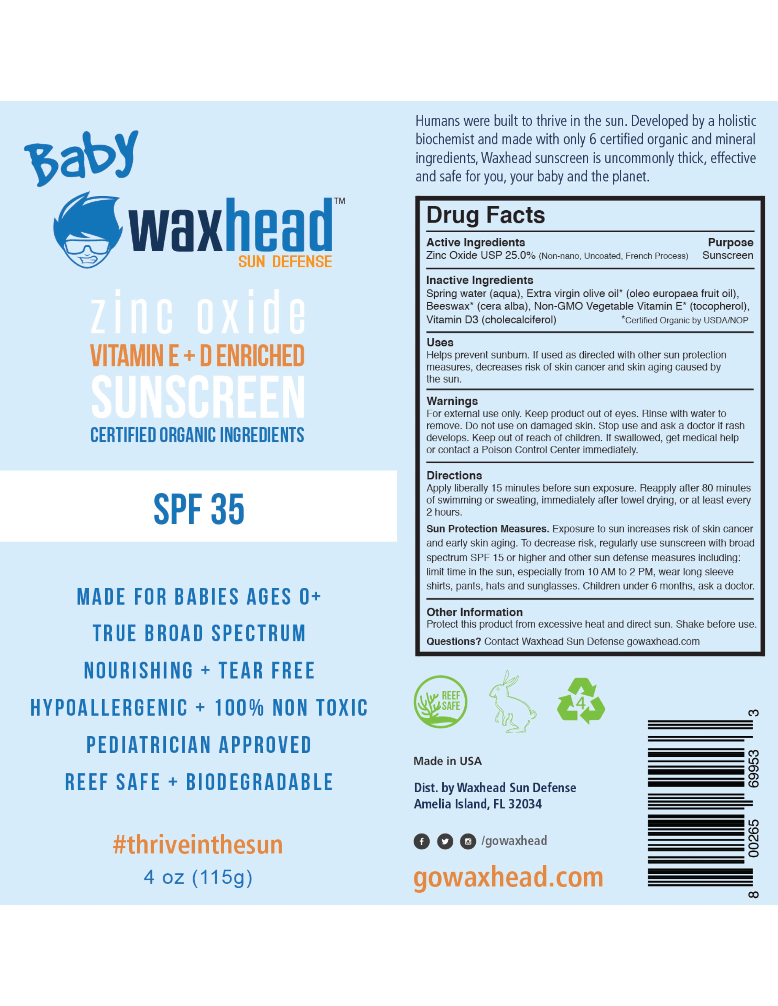 Waxhead Baby SPF 30