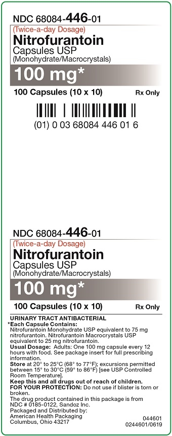 100 mg Nitrofurantoin Monohhydrate Capsule Carton