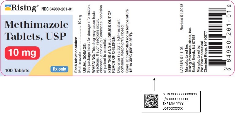 Methimazole Tablets, USP 10 mg Bottle Label