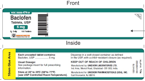 Baclofen Tablets USP, 5 mg - 100s count