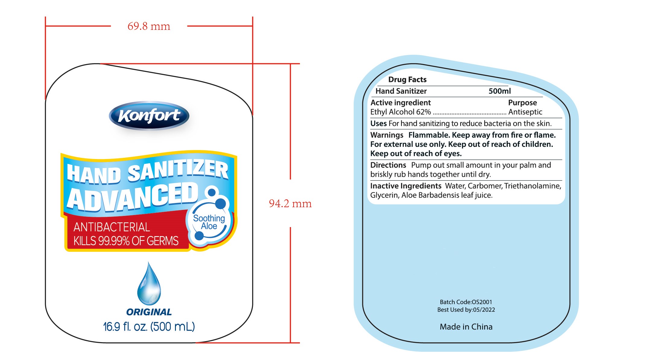 image of hand sanitizer 500ml