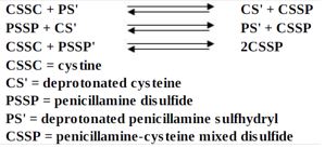 penicillamine-cysteine