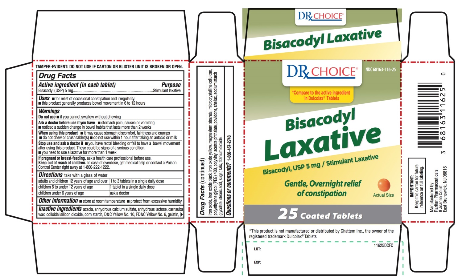 Bisacodyl Laxative 25 Coated Tablets