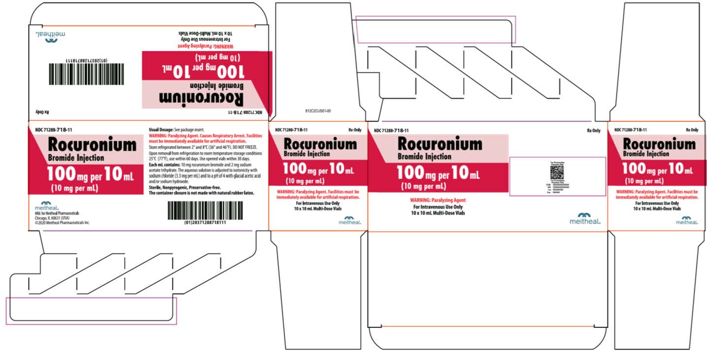 Principal Display Panel – Rocuronium Bromide Injection 100 mg per 10 mL Carton
