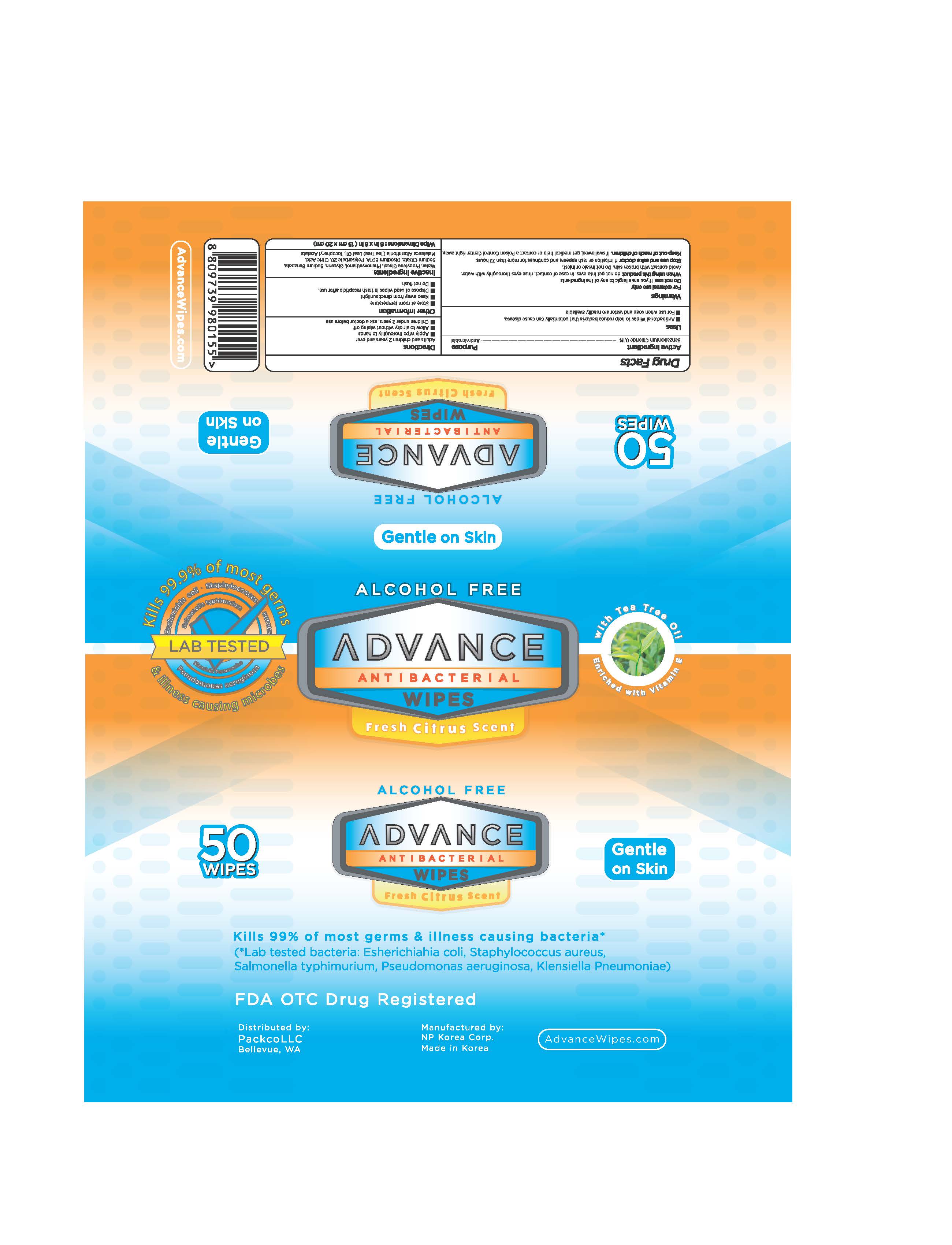 Advance Antibacterial Wipes