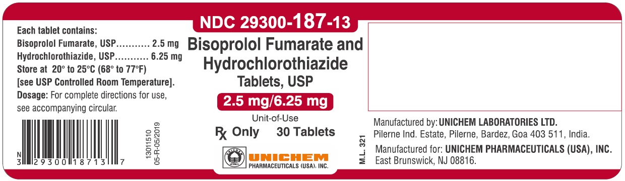 Bisoprolol Fumarate and Hydrochlorothiazide Tablets USP 2.5 mg/6.25 mg