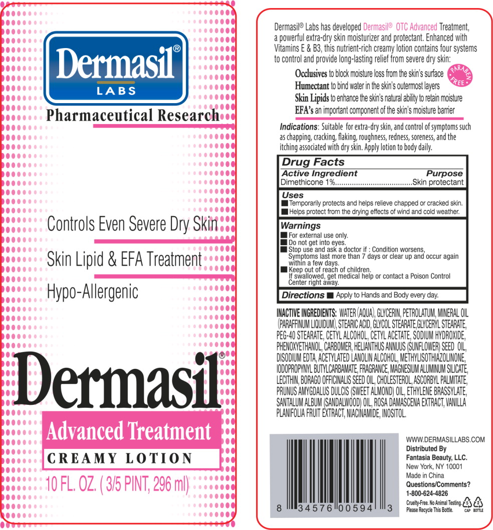 Principal Display Panel - Dermasil Advanced 10 Bottle Label
