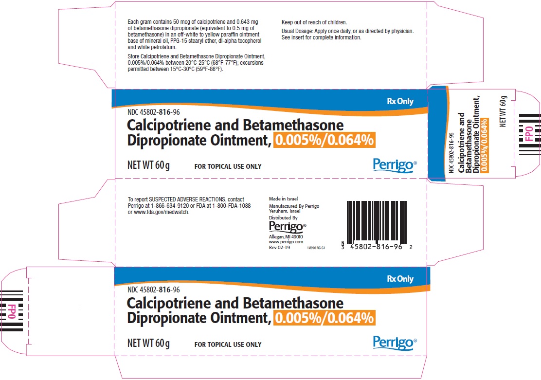 Calcipotriene and Betamethasone Dipropionate Ointment, 0.005%/0.064% 60 g Carton