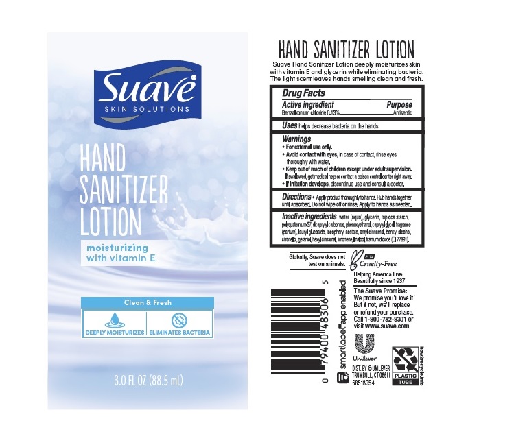 SUAVE skin solutions hand sanitizer lotion lotion