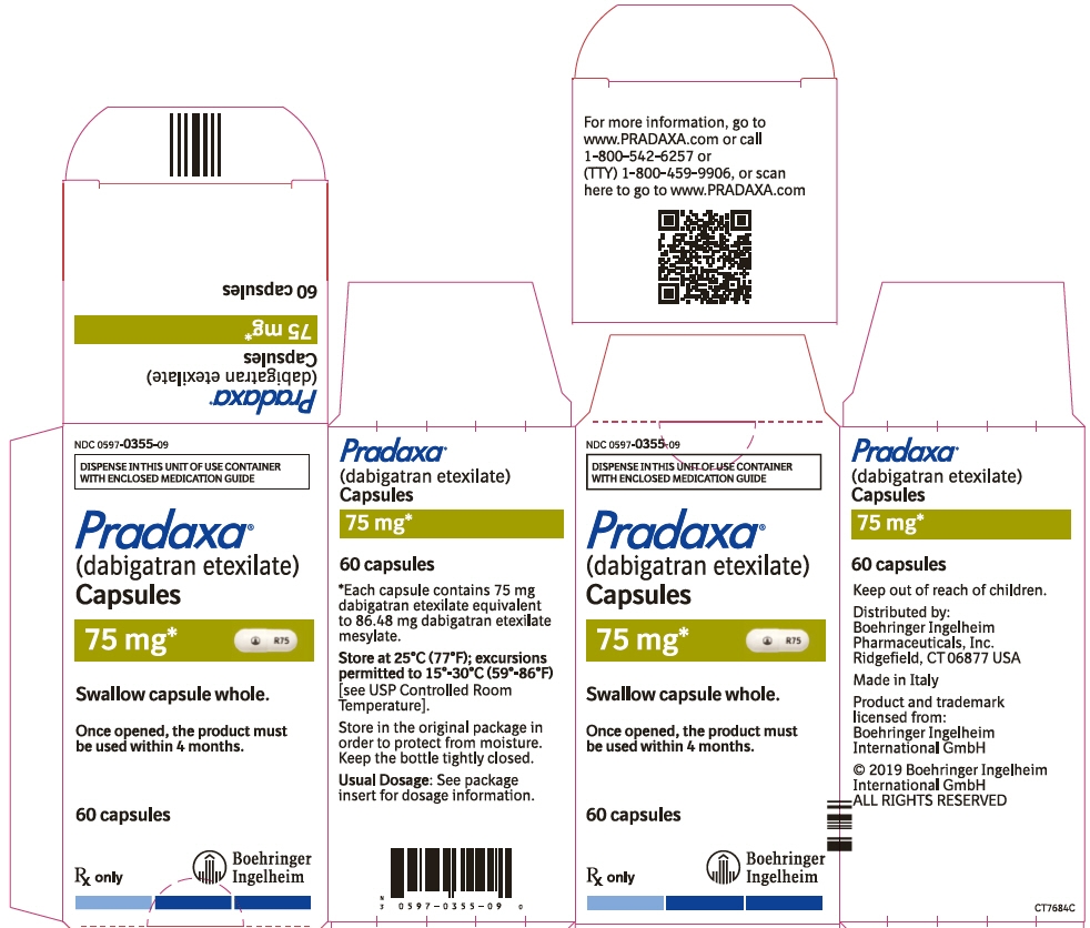 PRINCIPAL DISPLAY PANEL - 75 mg Capsule Bottle Carton