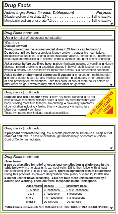 Equaline Oral Saline Laxative Packaging drug facts 1