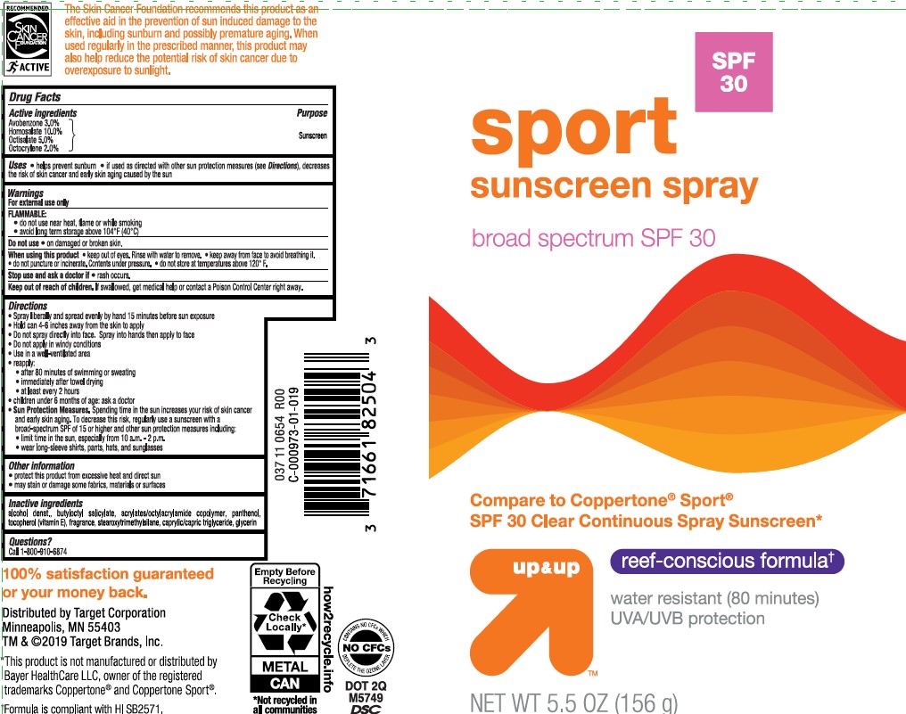 TARGET UP AND UP SUNSCREEN SPF 30 SPORT BROAD SPECTRUM avobenzone