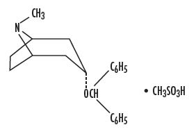 Benztropine Mesylate chemical structure