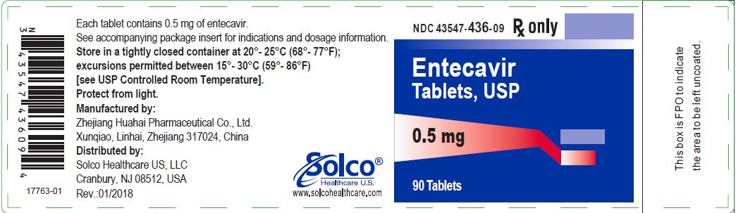 Entecavir Tablets  0.5 mg - 90 tablets