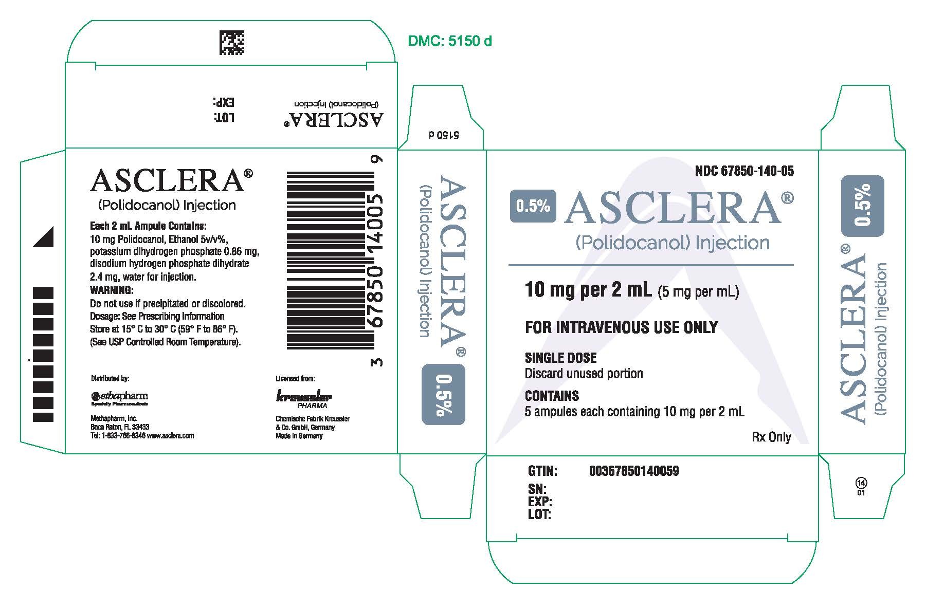 PRINCIPAL DISPLAY PANEL - 10 mg Ampule Carton