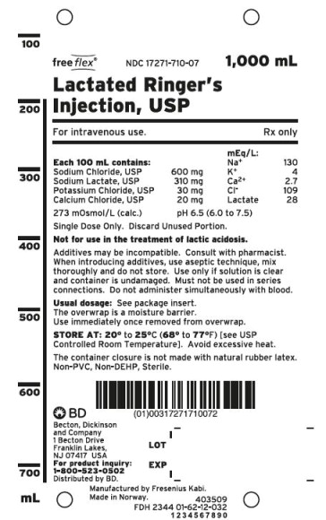PACKAGE LABEL - PRINCIPAL DISPLAY – Lactated Ringer's Injection, USP 1,000 mL Bag
