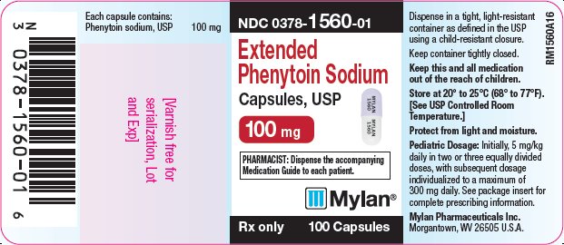 Extended Phenytoin Sodium Capsules 100 mg Bottle Label