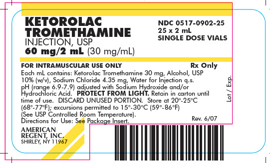 Carton Labeling - 2 mL (60 mg/2 mL) 25 pack