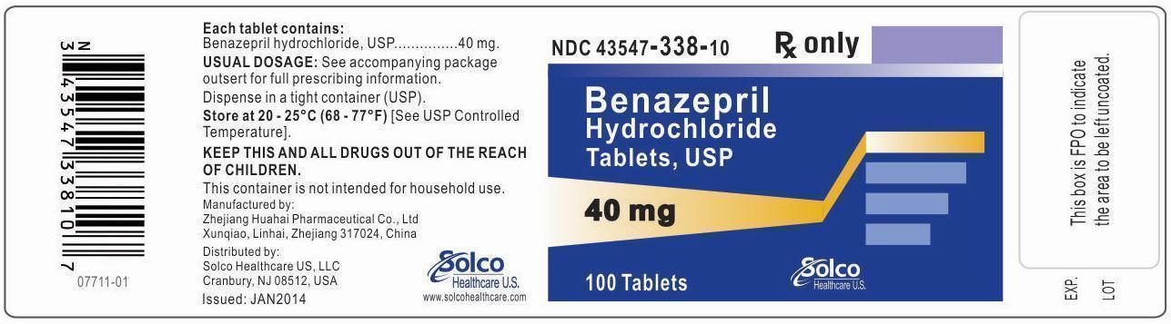 Container label 40 mg 100 ct