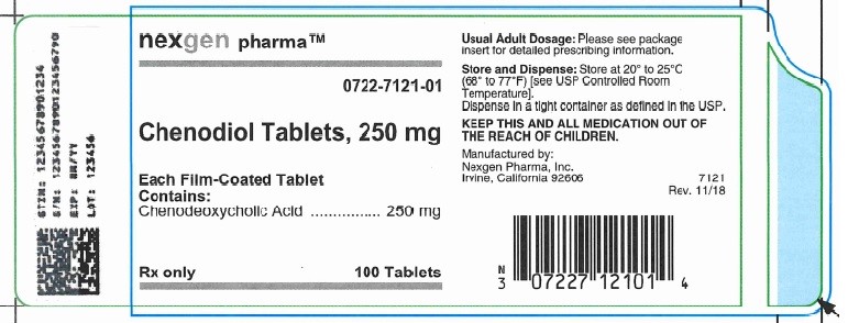 Chenodiol, 100-count, Container Label