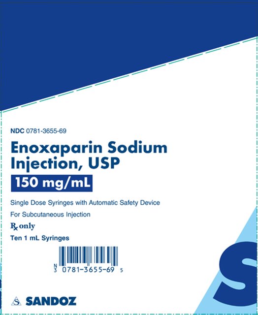 Enoxaparin Sodium 150 mg per mL Syringe Carton