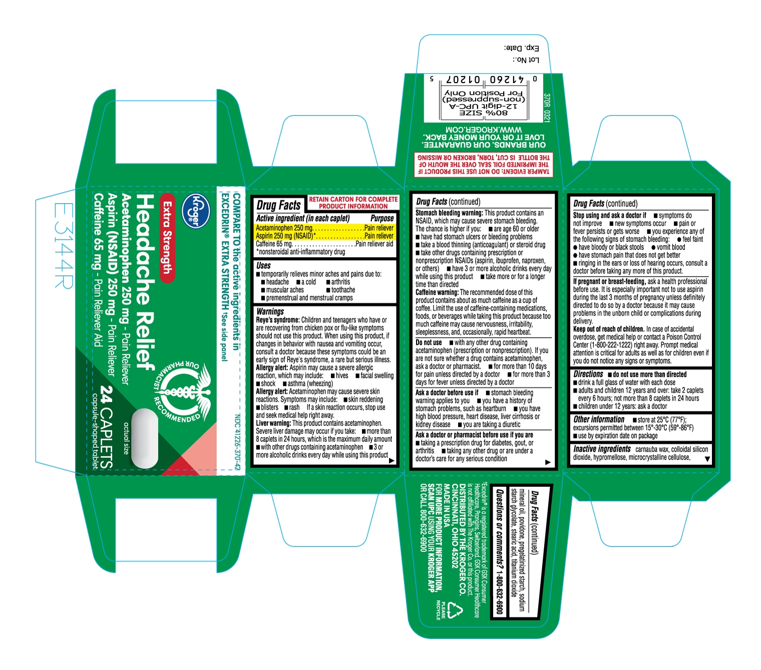 Headache Relief 24 ct- Carton label