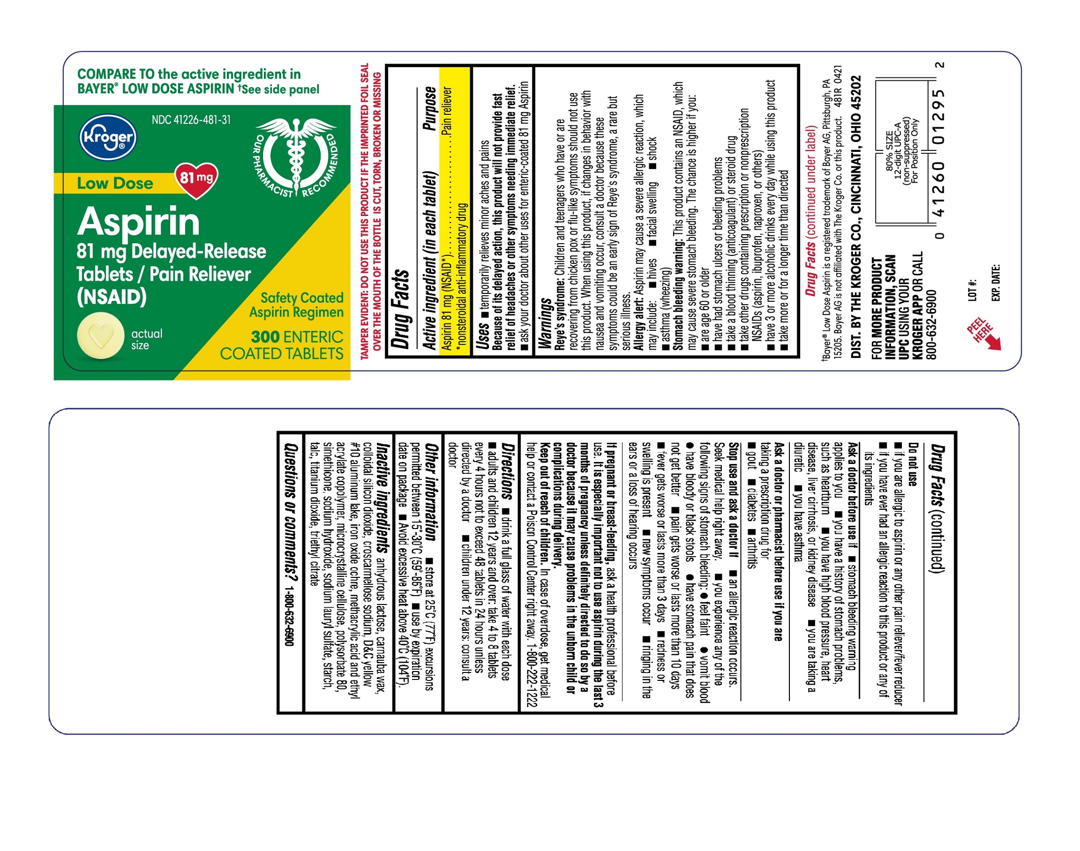 Aspirin-300-label