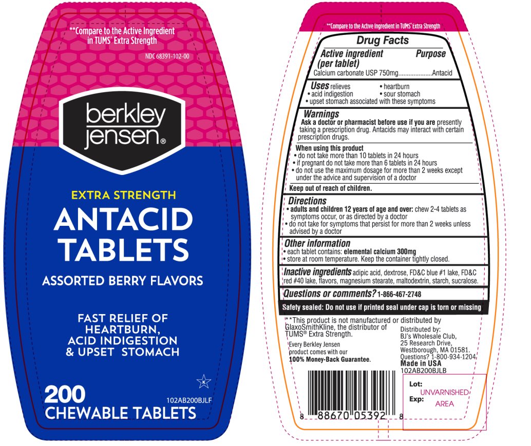 Assorted Berry Extra Strength 200 Chewable Tablets
