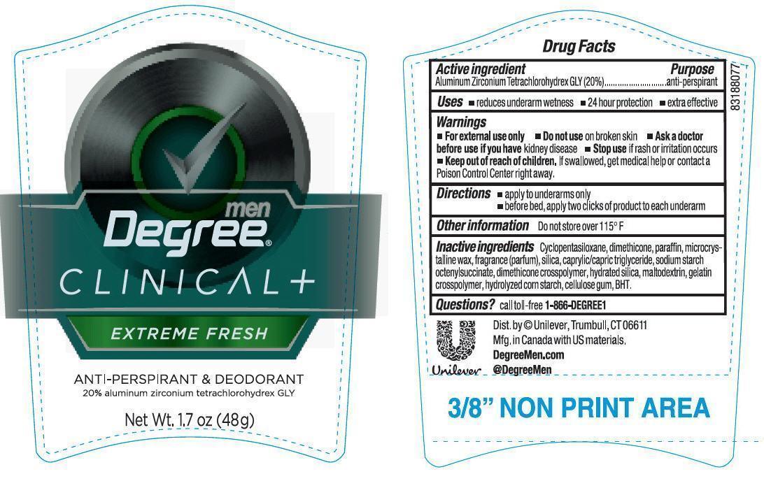 Degree Clinical Men Extreme Fresh PDP