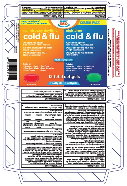 COLD AND FLU NON DROWSY DAYTIME AND NIGHTTIME- acetaminophen ...
