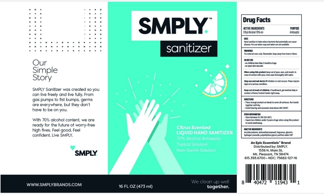 SMPLY 70 Liquid Hand Sanitizer