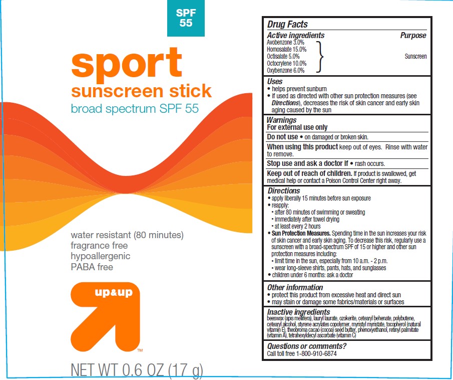 TARGET UP AND UP SPF55 SUNSCREEN avobenzone, homosalate, octisalate