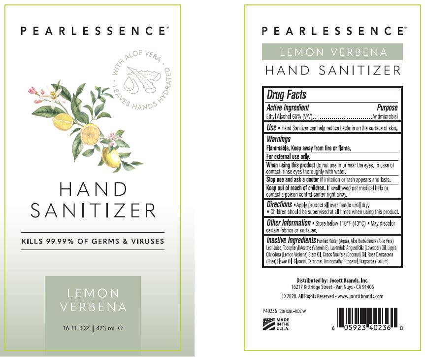 01b LBL_Pearlessence Hand Sanitizer Gel_Lem Verb_16oz