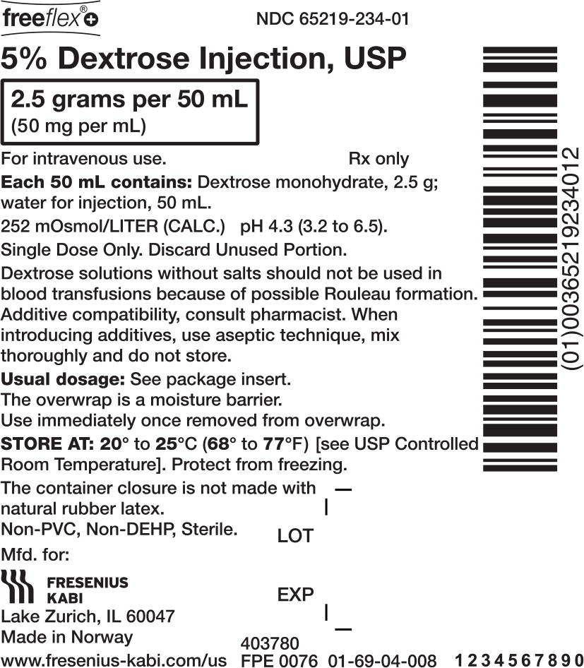PACKAGE LABEL - PRINCIPAL DISPLAY – 5% Dextrose 50 mL Bag Label
