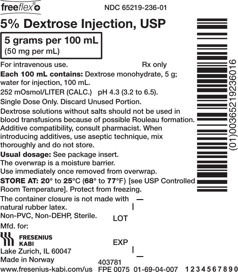 PACKAGE LABEL - PRINCIPAL DISPLAY – 5% Dextrose 100 mL Bag Label
