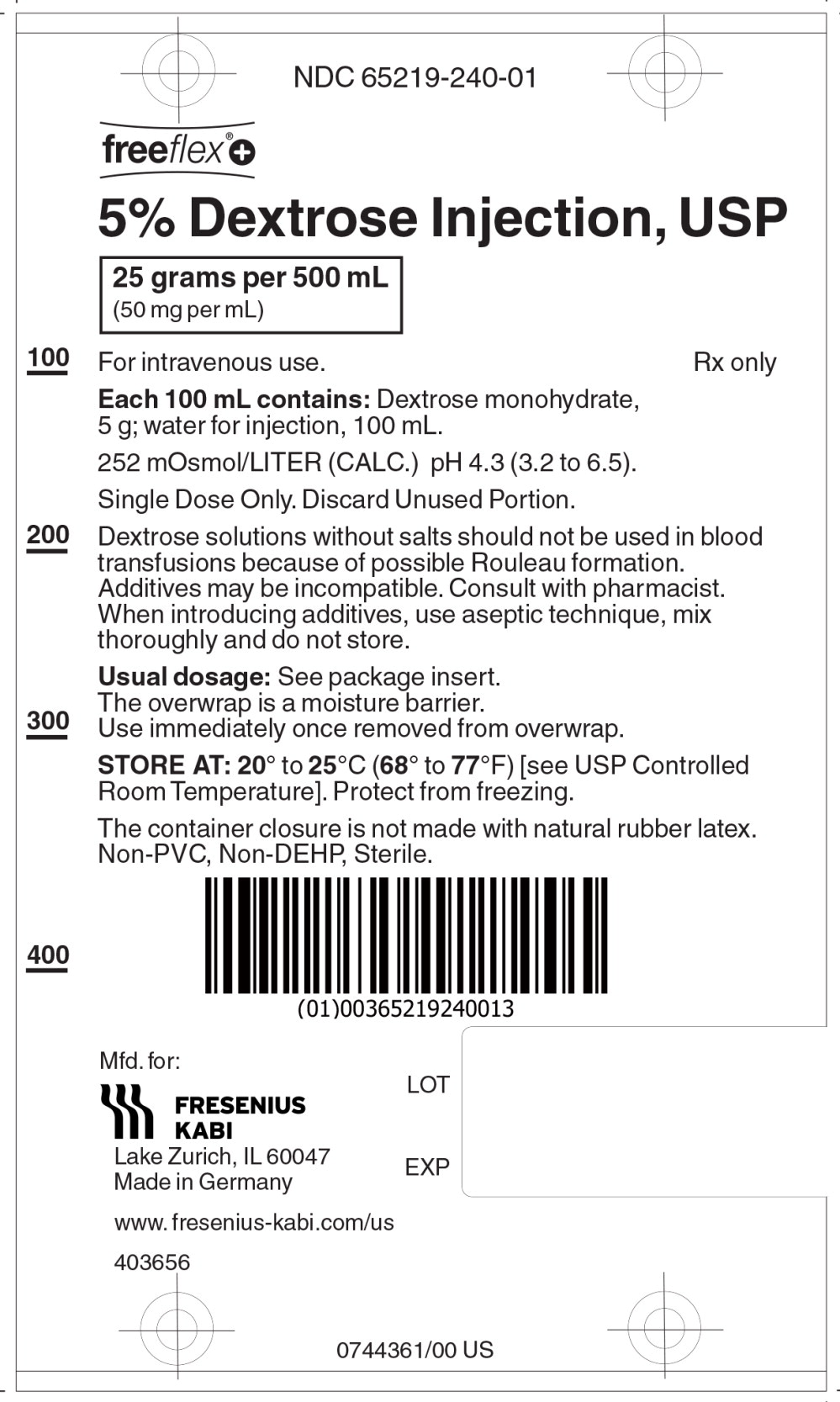 PACKAGE LABEL - PRINCIPAL DISPLAY – 5% Dextrose 500 mL Bag Label
