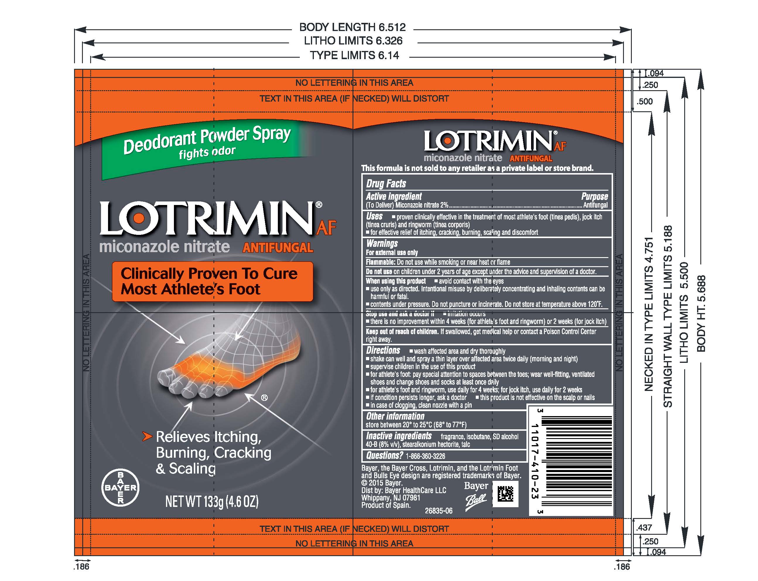 Lotrimin AF Deoderant Powder Spray