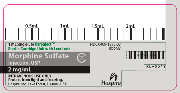 PRINCIPAL DISPLAY PANEL - 2 mg/mL Cartridge Label