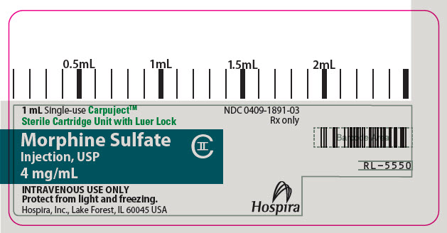 PRINCIPAL DISPLAY PANEL - 4 mg/mL Cartridge Label