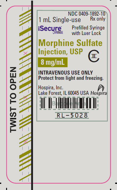 PRINCIPAL DISPLAY PANEL - 8 mg/mL Syringe Label - RL-5028