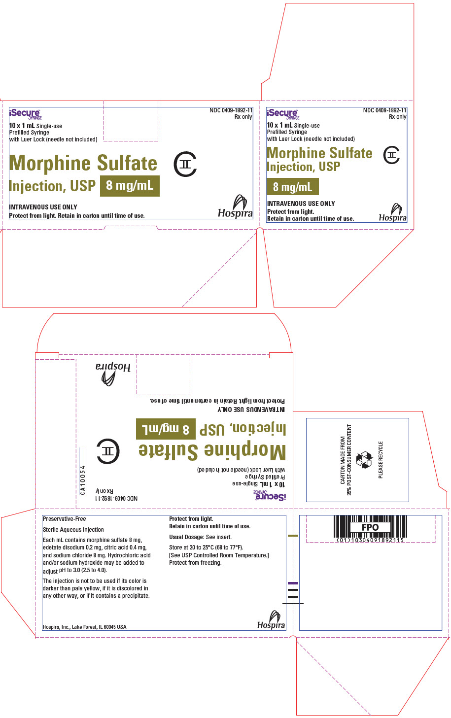 PRINCIPAL DISPLAY PANEL - 8 mg/mL Syringe Carton