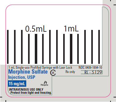 PRINCIPAL DISPLAY PANEL - 15 mg/mL Syringe Label - RL-5129