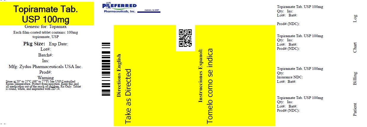 Topiramate Tab. USP 100mg